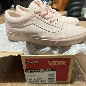 Pink Old Skool Vans! (size 5)